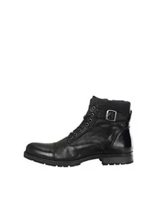 Leather STS Chukka Boots, Noir(Anthracite Anthracite)