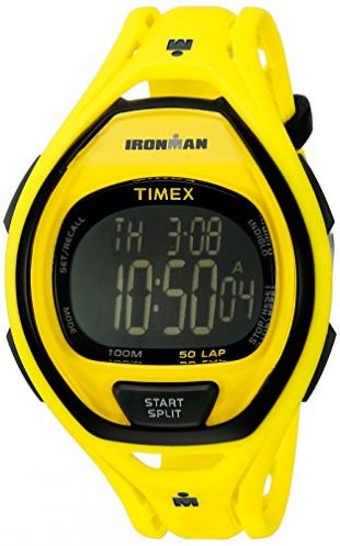 Timex Ironman Sleek 50 LAP T5K335 - Reloj de Caballero de Cuarzo, Correa de Goma Color Negro (con Cuenta atrás, Alarma, luz, cronómetro)