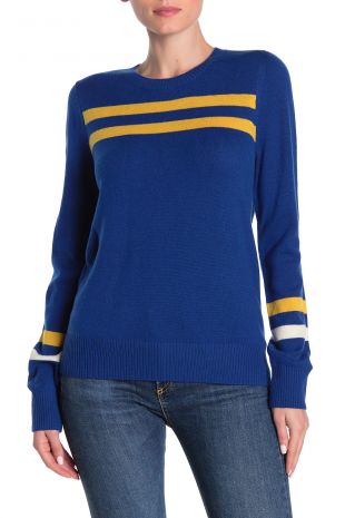 Marlowe Striped Wool Blend Sweater
