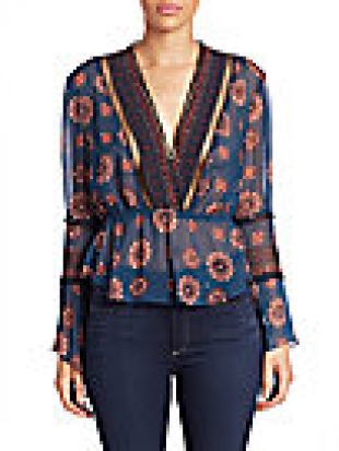 Printed Ladder Trim Top