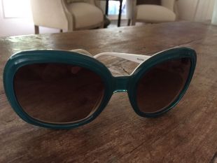FACE A FACE White & Turquoise Aloha 1 Hand Made/France SUNGLASSES 58/22 Col 701  | eBay