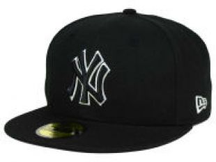 New York Yankees MLB Black and White Fashion 59FIFTY Cap