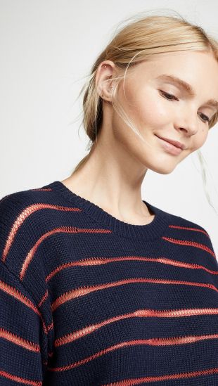 Navy Stripe Sweater