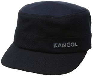 Kangol Textured Wool Army Cap Gorra, Azul Marino, Small para Hombre