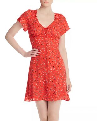 Floral Print Mini Dress