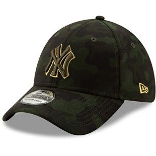 New Era 2019 MLB New York Yankees Hat Cap Armed Forces Day 39Thirty 3930 Green/Gold
