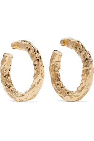 Maeve Gold-plated Hoop Earrings