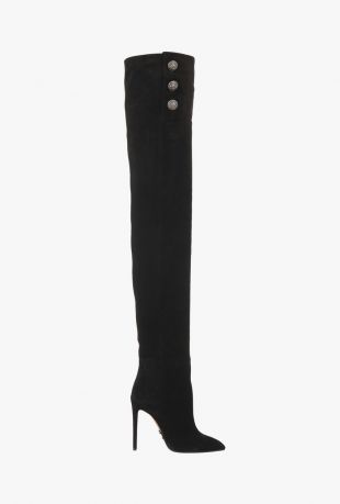 Cuissardes Janet En Daim Noires pour Femme