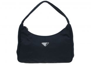 Shoulder Bag Nylon Tessuto Mini Black