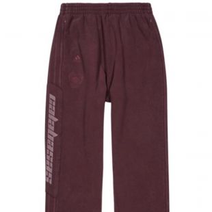 Yeezy  Calabasas Large Burgundy Sweatpants