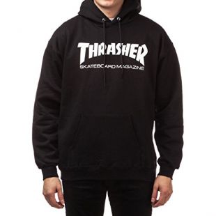 THRASHER Skate mag - Sudadera con Capucha, Color Negro - Negro - Medium