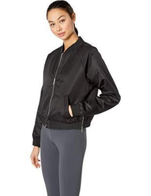 New Balance Damen Nb Heat Loft Reversible Bomberjacke, Damen, schwarz, Small