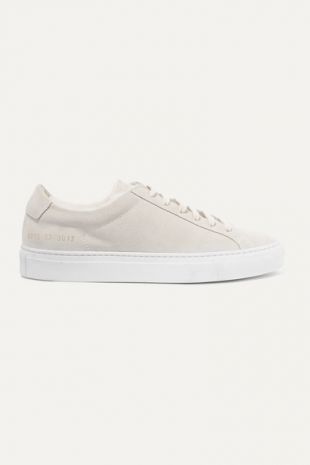 Retro Low Shearling Lined Suede Sneakers