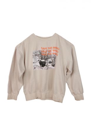 Save the Rhino Crewneck Sweatshirt