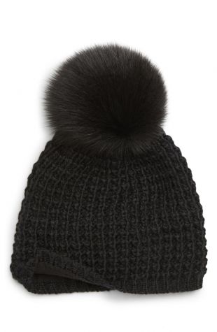 Genuine Fox Pompom Hat