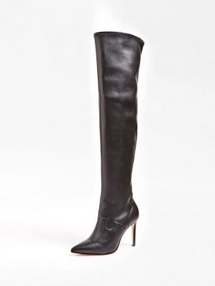 Boost bit aflevere Thigh-high boots with stiletto heels worn by Karen Gillan on the account  Instagram of @karengillanofficial | Spotern