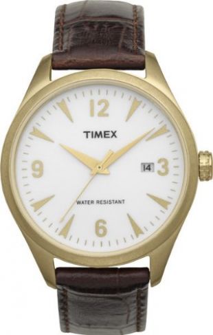 Timex Classic - T2N532 - Montre Homme - Quartz Analogique - Eclairage - Bracelet Cuir Marron