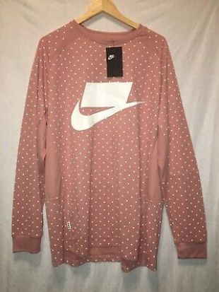 Nike NSW Sportswear Long Sleeve Boxed Logo Rust Pink (930325-685) MRSP$75 Sz: XL  | eBay