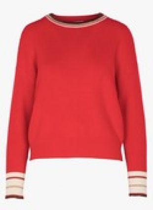 PULL COL ROND  ROUGE