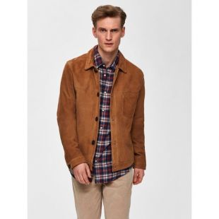 Veste en cuir Daim