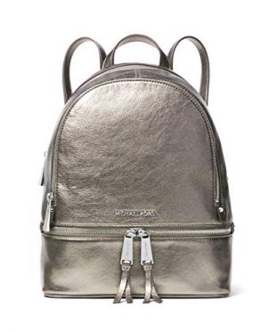 Michael Kors Rhea Medium Leather Backpack (Anthracite)