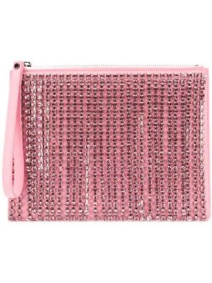 Crystal Fringe Patent Clutch