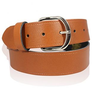 MENS REAL LEATHER 1" TAN BROWN BELT FULL REAL LEATHER BELTS MADE IN ENGLAND 26"-55''