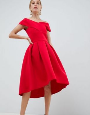 The Red Dress Worn By Hannah Morris Sarah Drew In The Christmas Mail Spotern