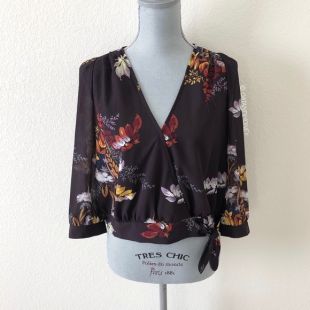 Wrap Top in Blooming Oasis