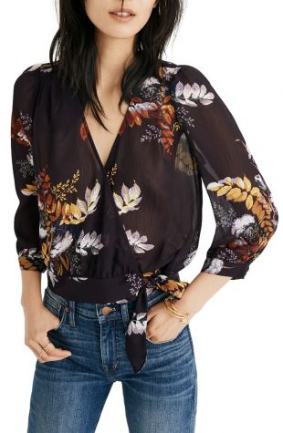 Blooming Oasis Wrap Top