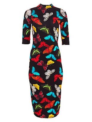 fitted lace wedding dress Alice + Olivia Fitted Midi Dress Delora Leopard Print Stretch Jersey S –  Celebrity Owned