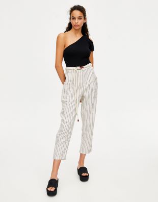 pullandbear - Striped Rustic Trousers