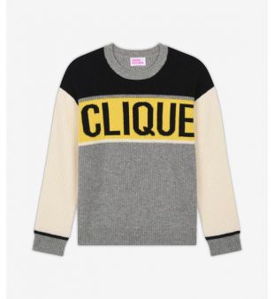 Pull col rond clique 100% cachemire