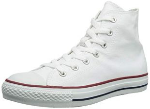 Converse Chuck Taylor All Star Hi Top Optical White Canvas Shoes Men's 6/ Women's 8 M7650