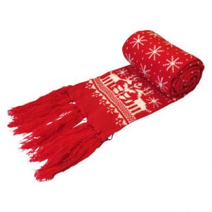 Central Chic NoÃ«l Ãcharpe avec Flocons de Neige Fair Isle & Rennes  | eBay