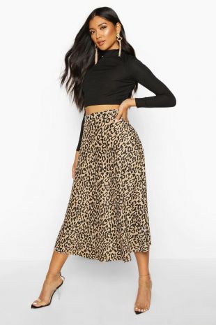 Jupe shop patineuse leopard