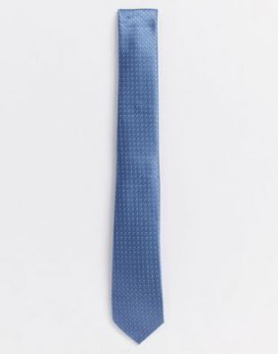 River Island - Cravate à pois - Bleu | ASOS