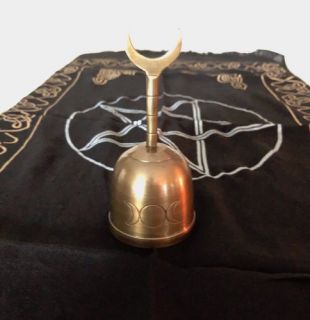 Triple Moon Altar Bell