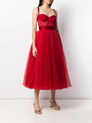 Red Dress Bustier