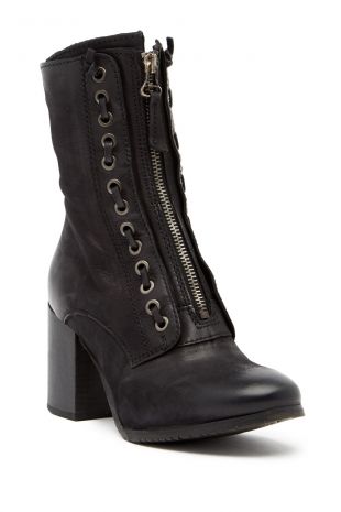 Miz Mooz - Black Laced Leather Boot