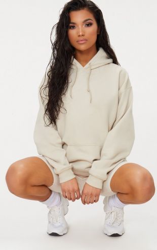 Hoodie oversize sable classique