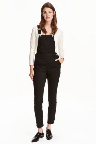 H and sale m black overalls