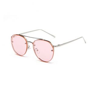 babyhome Homebaby Lunettes femmes Lunettes de Soleil Femme Ronde Rétro Ray Ban UV400 Lentille PC et Cadre Métallique pour Homme et Femme Adultes Lunette de Vue Lunettes à verres transparents UV400
