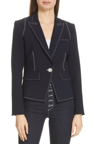 Machenzie Contrast Stitch Dickey Jacket
