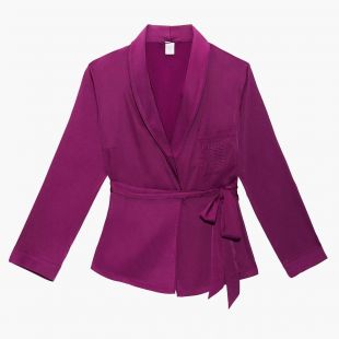 Savage X Fenty Womens Satin Wrap Pajama Top Pajama Top