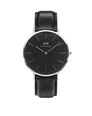 Daniel Wellington Reloj analogico para Unisex de Cuarzo con Correa en Piel DW00100133