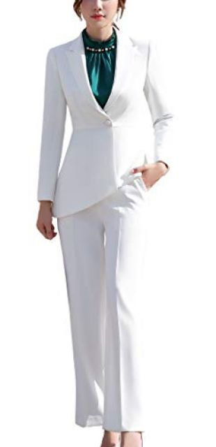 Women's Two Pieces Office Lady Business Suit Set Slim Fit Women Suits for Work Blazer Jacket&Pant/Skirt Suits