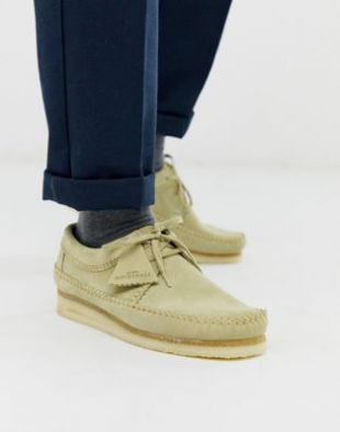 Clarks Originals weaver shoes in maple suede | ASOS