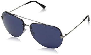 Tom Ford FT0584 16V Shiny Palladium Brad Pilot Sunglasses Lens Category 3 Size