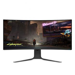 Alienware AW3420DW - Pantalla Curva de 34 Pulgadas WQHD 3440 x 1440 120 Hz, NVIDIA G-Sync, IPS LED Edgelight, Monitor – luz Lunar